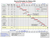 Single Class Schedule template screenshot
