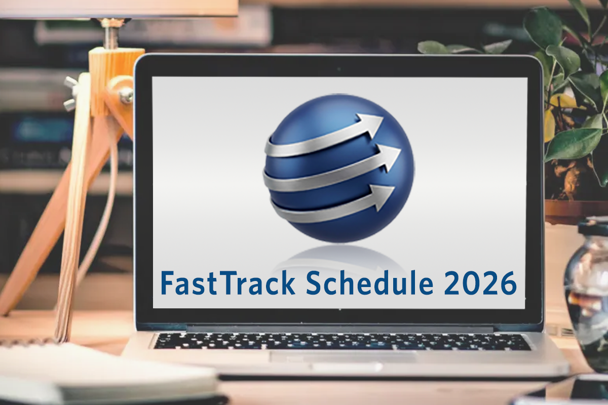FastTrack Schedule 2026 running on a laptop