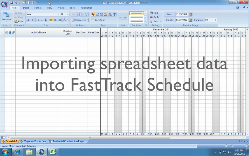 Exchanging Data with Excel